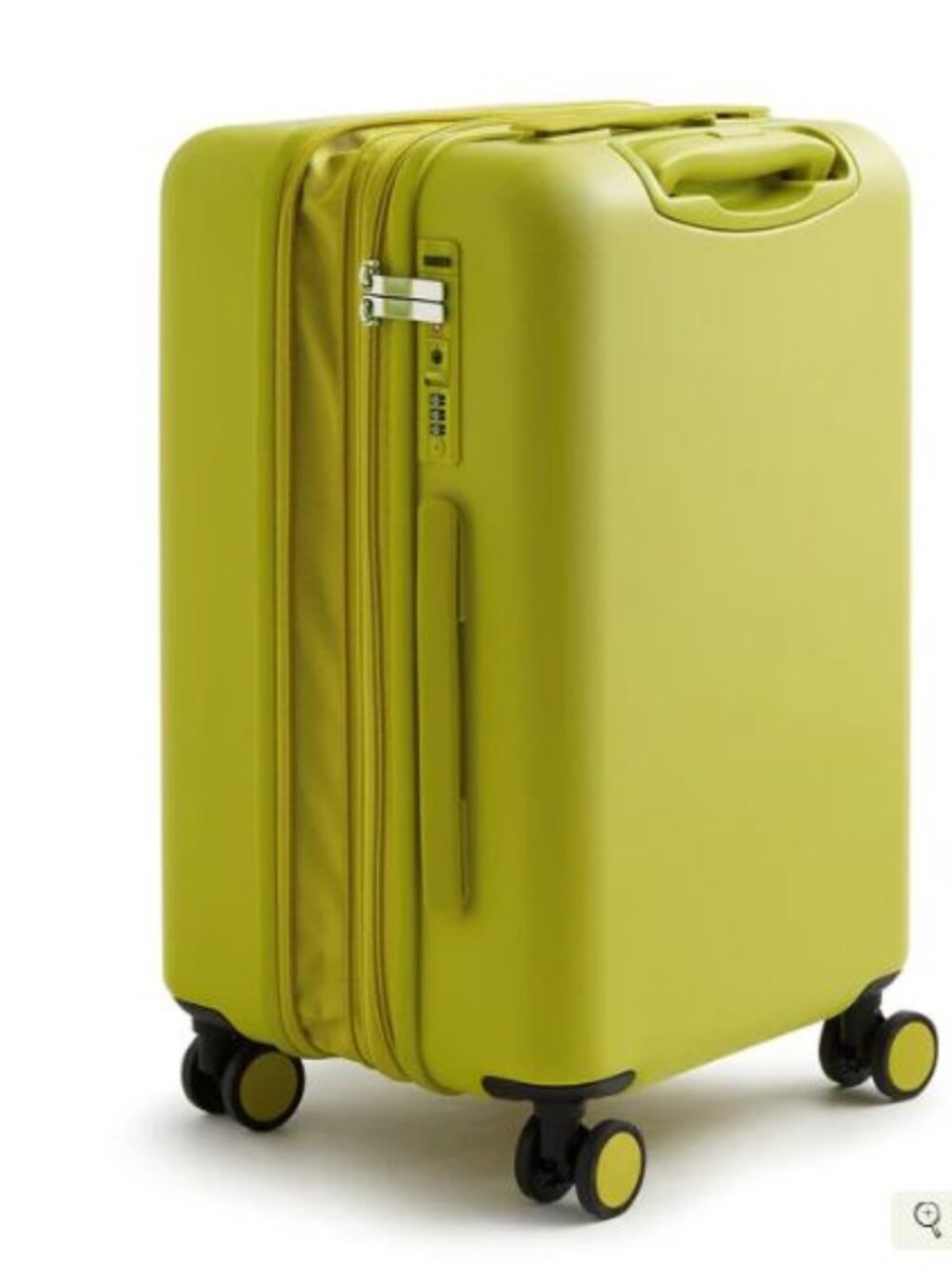 Vera Bradley 22" Spinner Hard side Rolling Luggage Suitcase Lentil Sprout Yellow